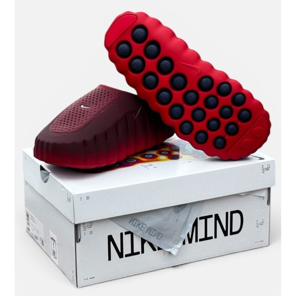 Nike Mind 001 Slide Team Red/Chrome University Red Men 's Size 9